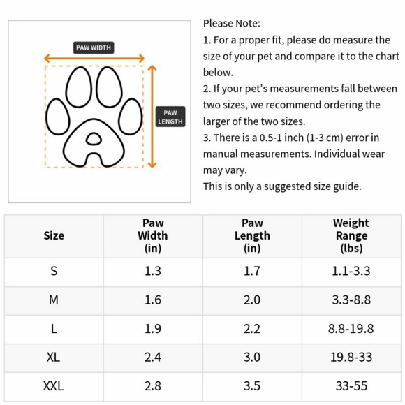 Orange Waterproof Dog Cat Candy Boots Reusable Adjustable Pet Shoes Size M - Picture 2 of 2